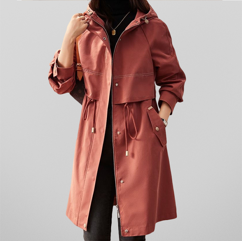 Connie® | Red women's jacket with hood