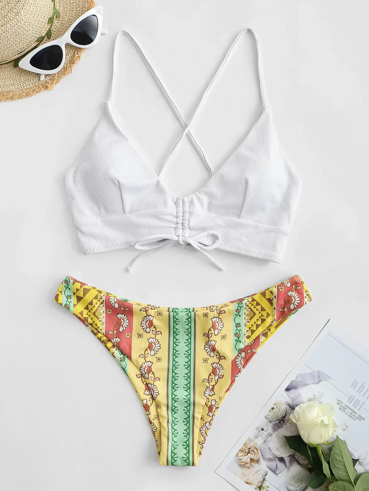 Cristina® | Luxury Print High Waist Summer