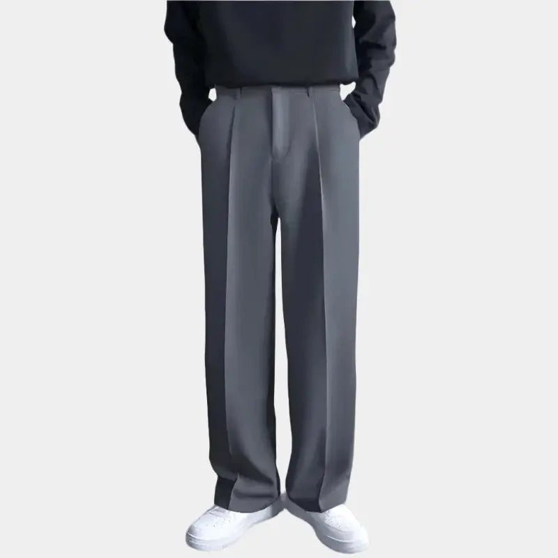 Morris | Men's Trousers - Relaxed Fit with Pleated Front for Casual Elegance