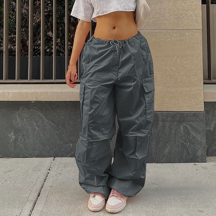 Bienvenida® | Casual Cargo Pants With Wide Legs And Pockets