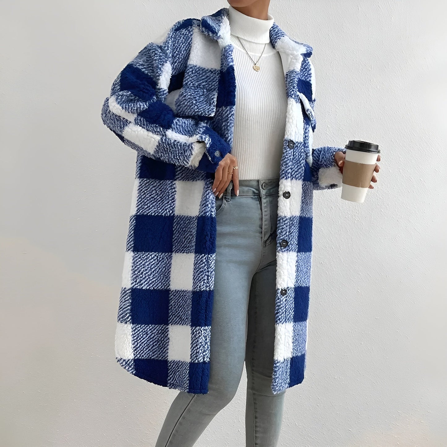 Ariadna® | Long checked coat