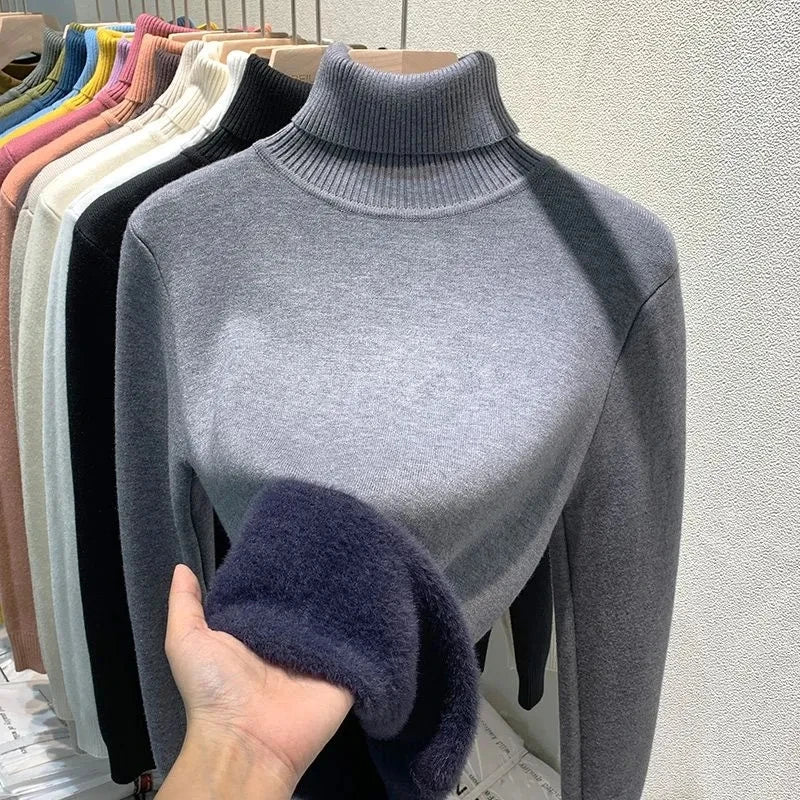 Delia® | Turtleneck sweater with soft lining