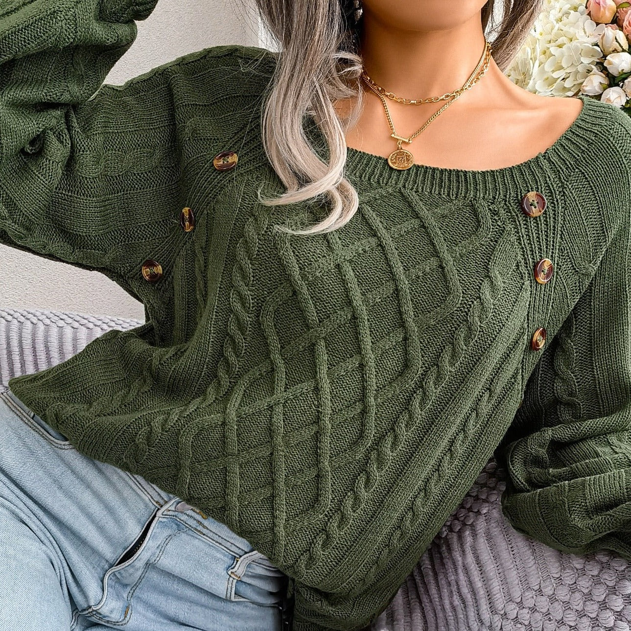 Ela® | Elegant knitted sweater for women