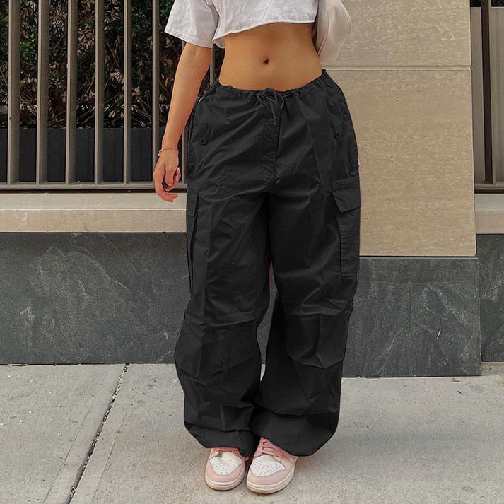 Bienvenida® | Casual Cargo Pants With Wide Legs And Pockets