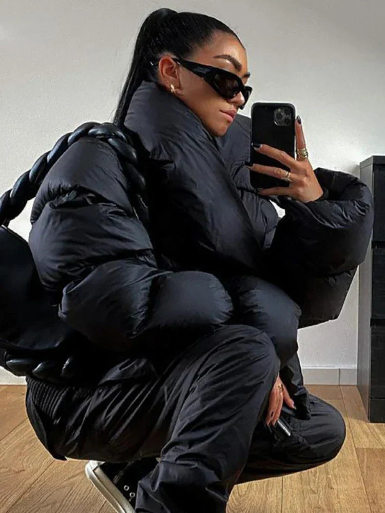 Dolores® | Warm, oversized turtleneck jacket