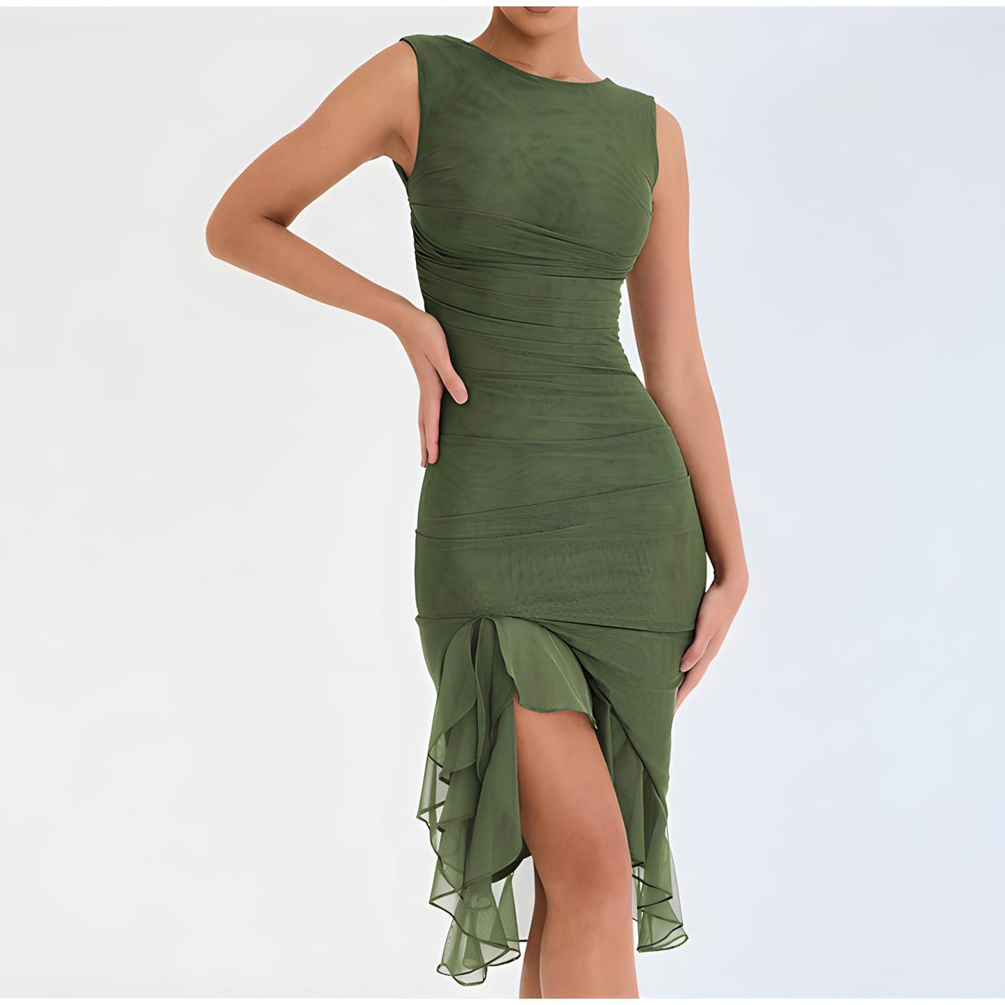 Ariana® | Midi dress with ruffles