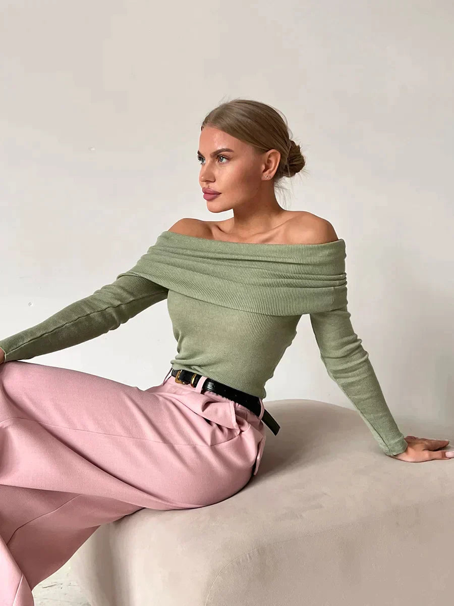 Brenda | Off the shoulder sweater for women