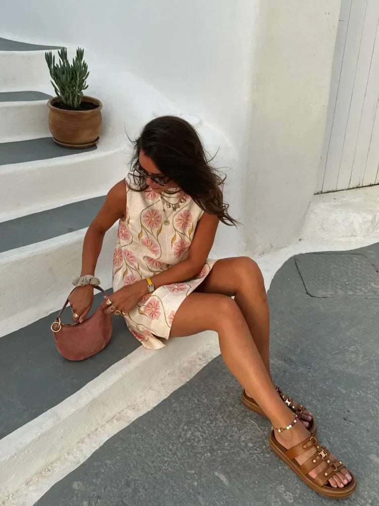 Brenda® | Elegant mini dress with flowers