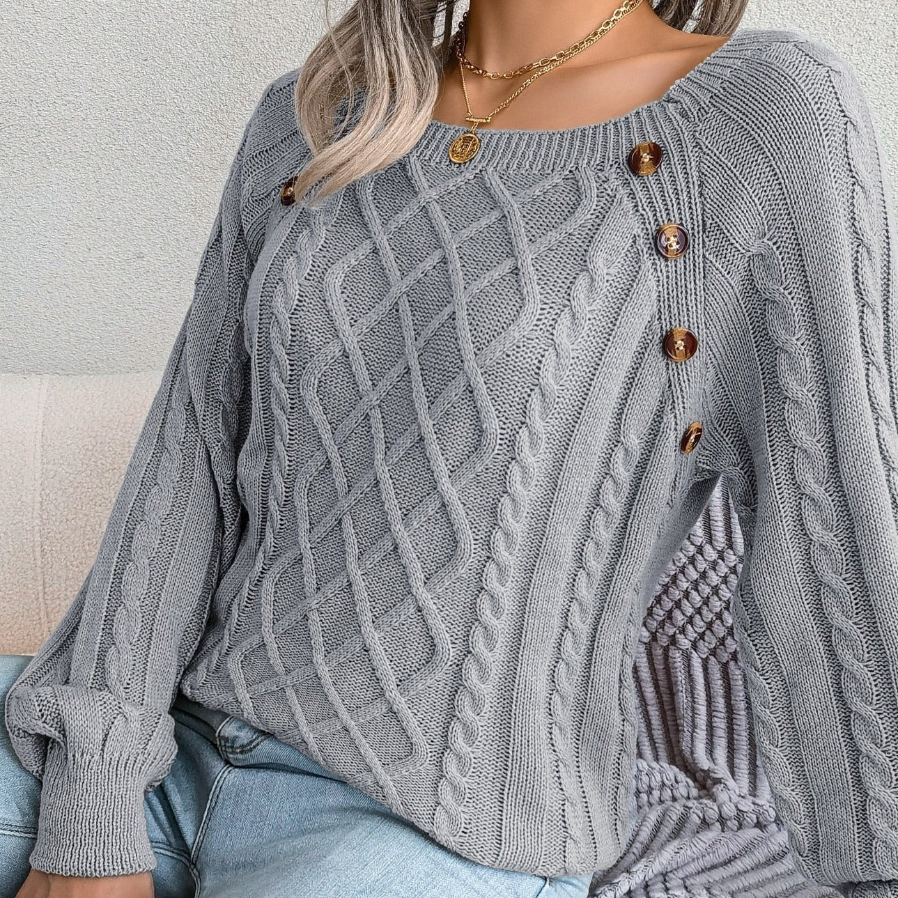 Ela® | Elegant knitted sweater for women