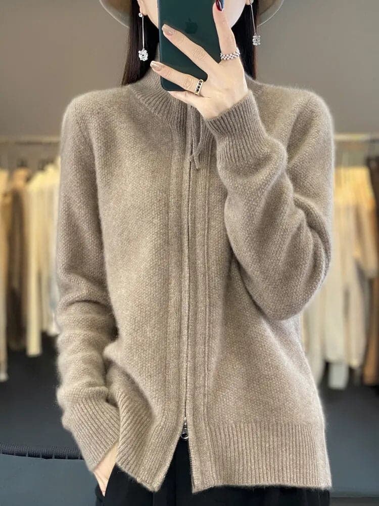 Concepcion® | Cashmere sweater with zip