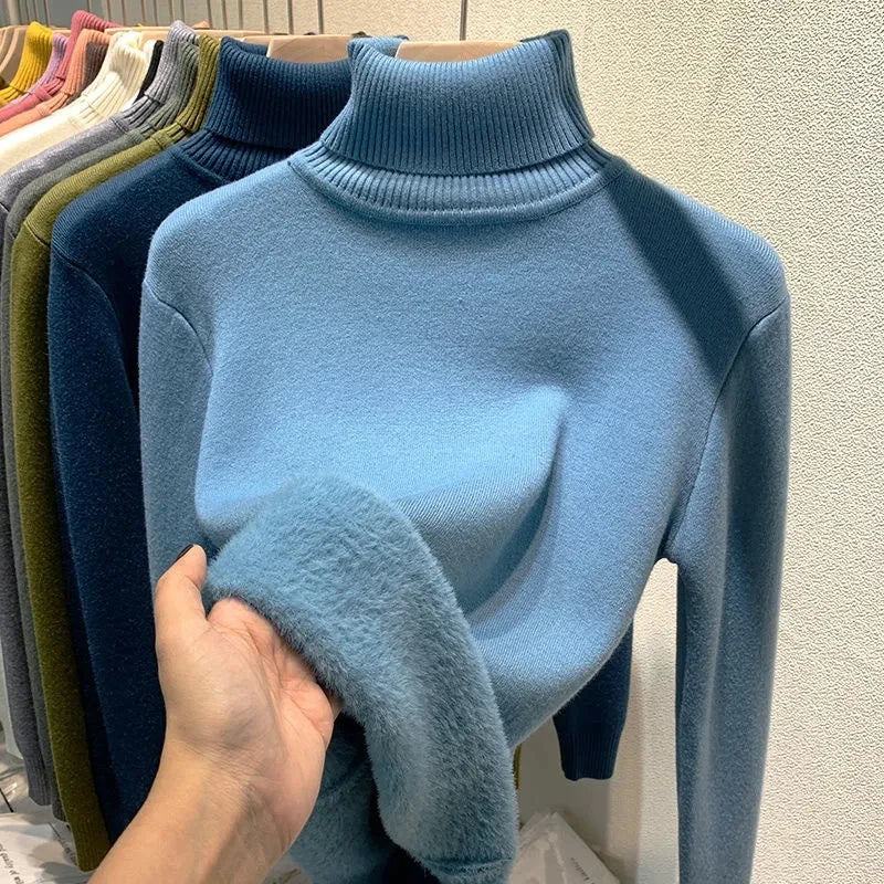 Delia® | Turtleneck sweater with soft lining