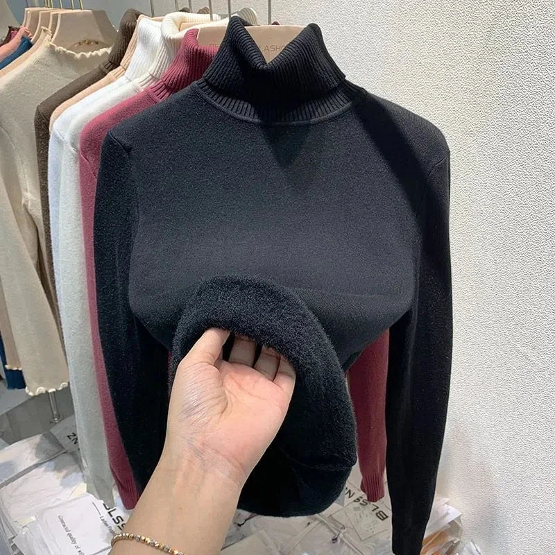 Delia® | Turtleneck sweater with soft lining