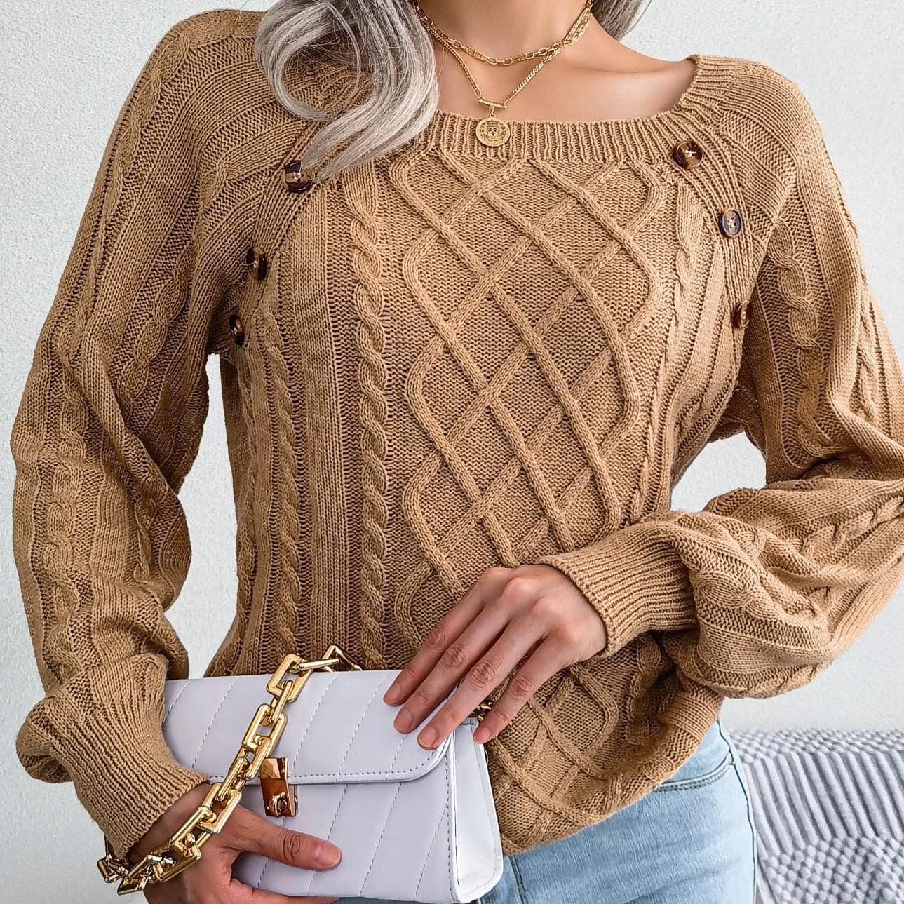 Ela® | Elegant knitted sweater for women