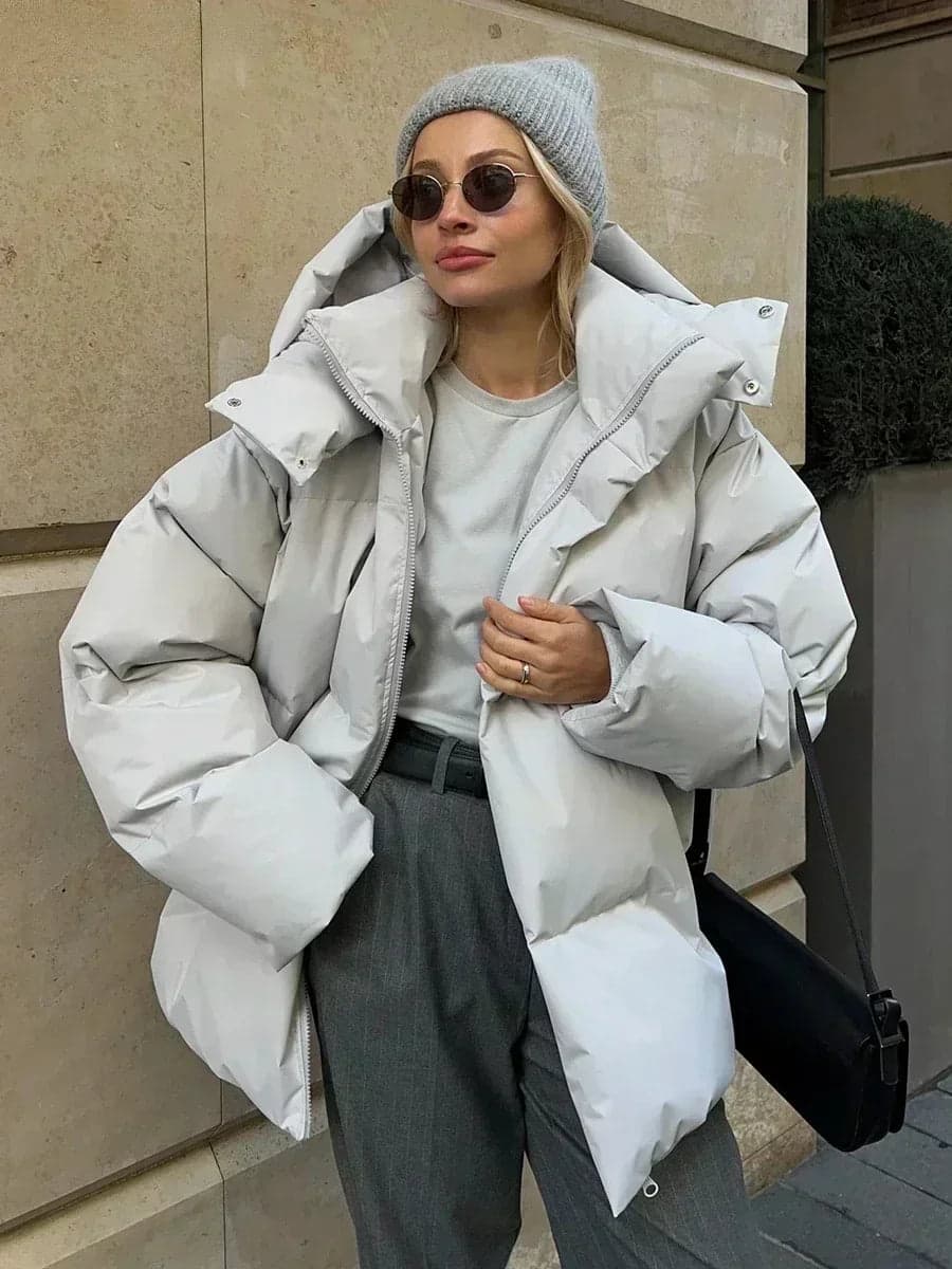 Brigitte® | Thick quilted winter coat for women