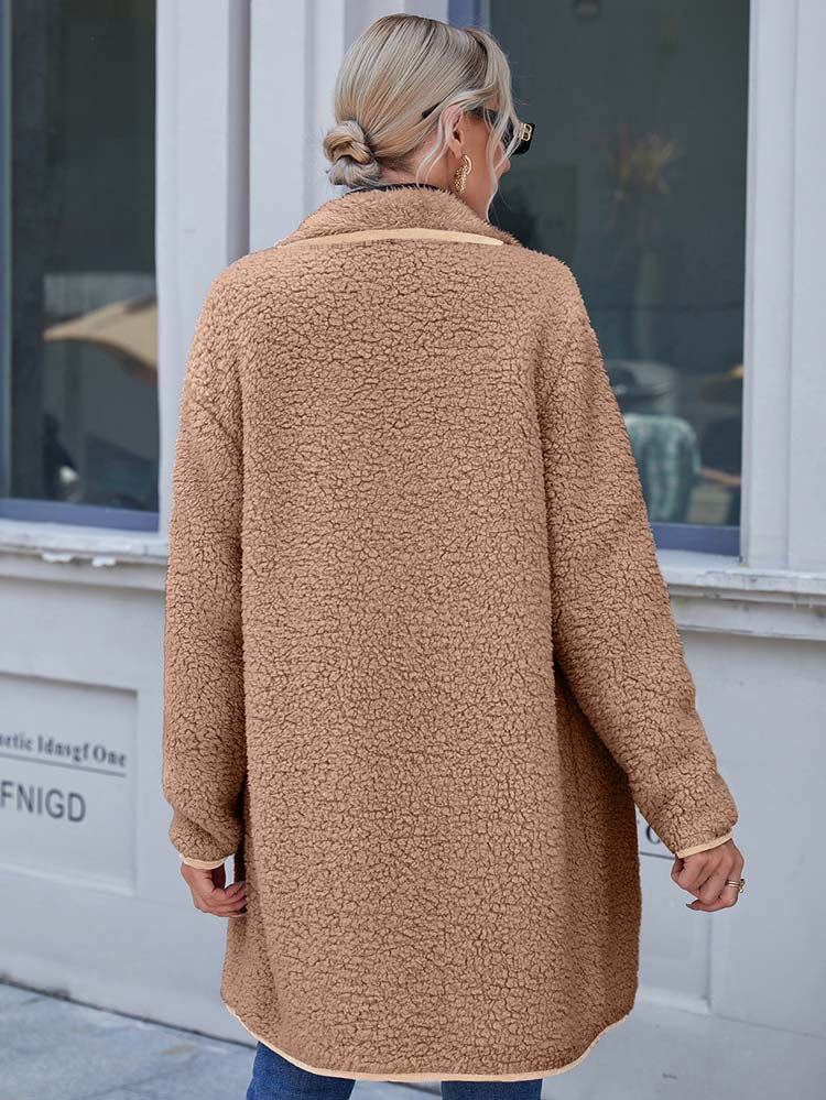 Angeline's® | Luxury velvet winter trench coat for women