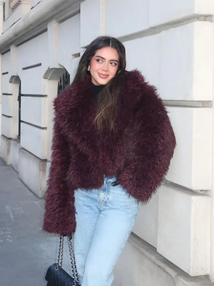 Denise® | New soft and warm fur jacket for women, elegant and chic