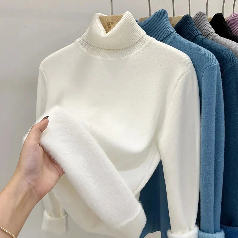 Delia® | Turtleneck sweater with soft lining