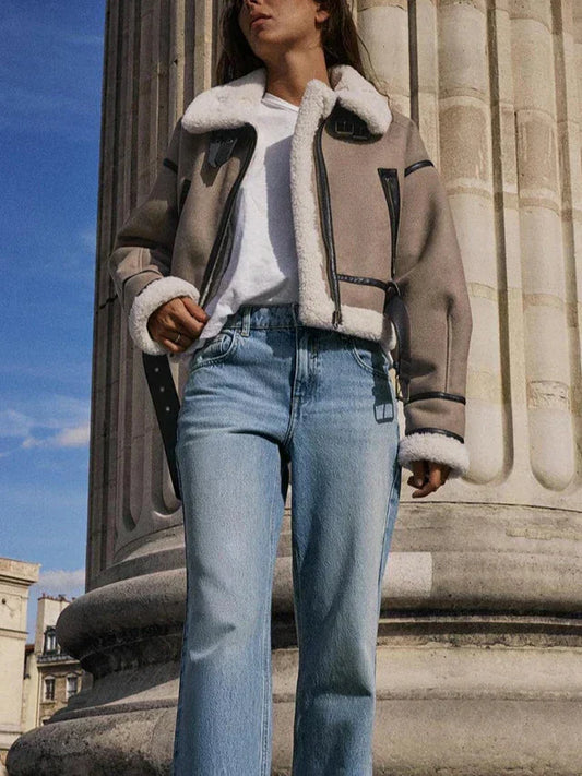 Basilisa | Faux short winter jacket