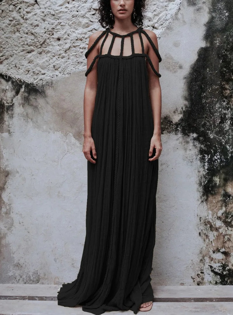 Brenda® | Long sleeveless and backless dress