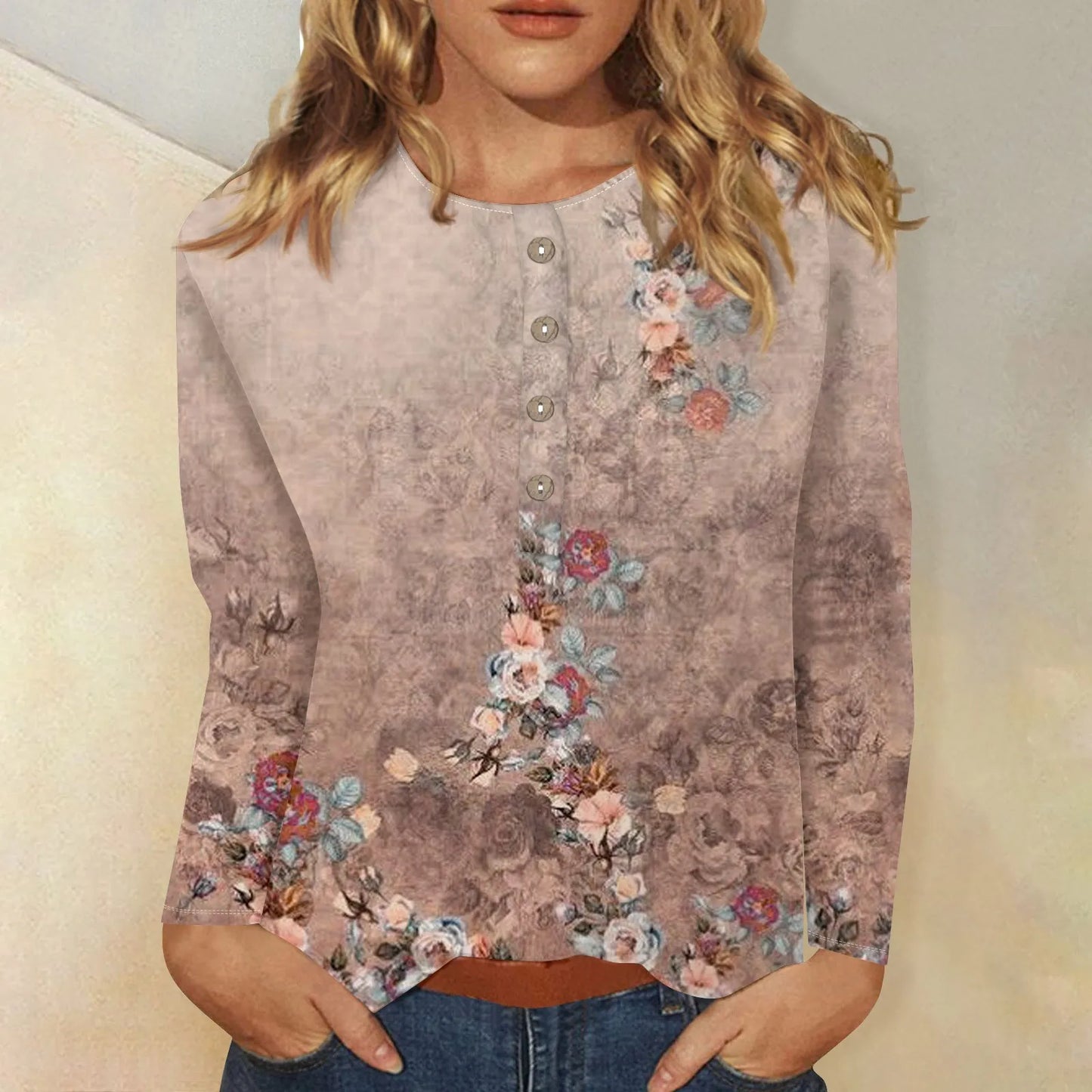 Bernadette® | Women's long sleeve printed top