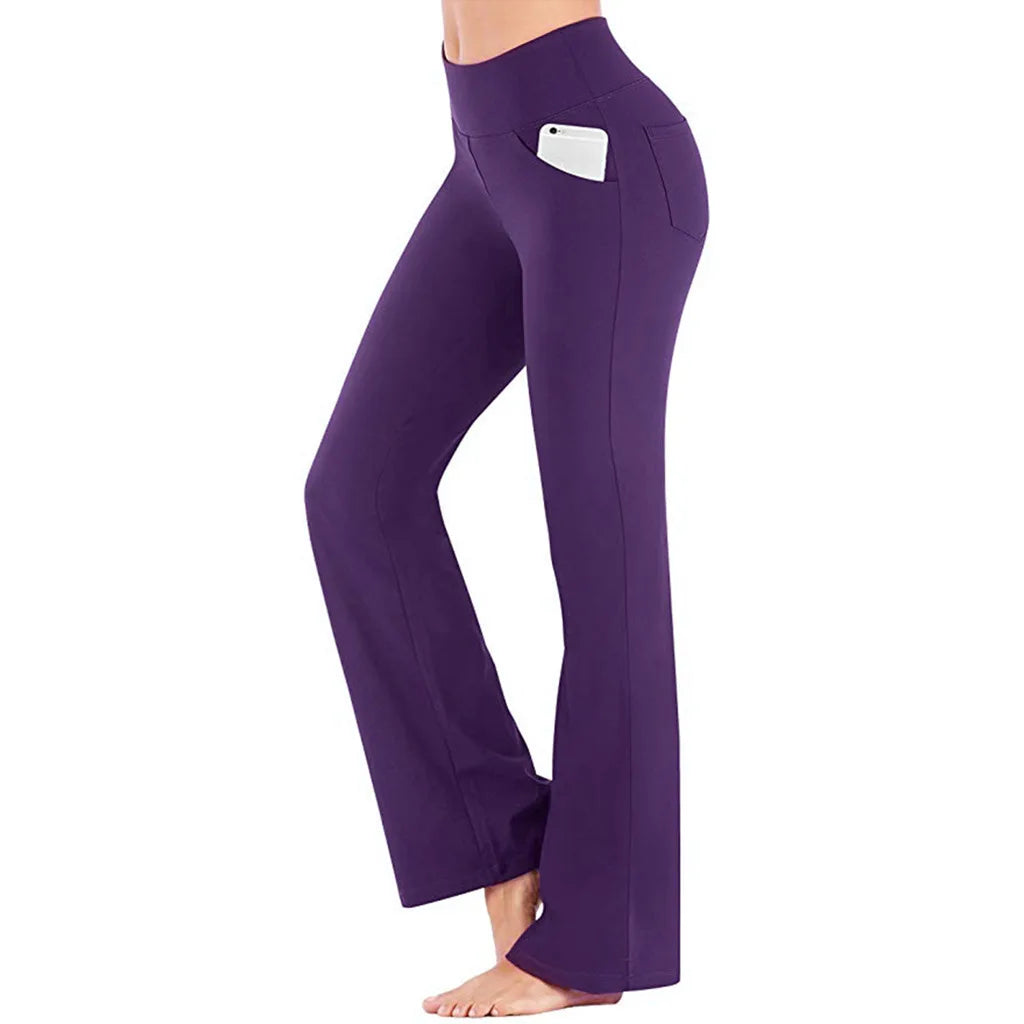 Dayana® | Stretchy Flared Pants High Waist