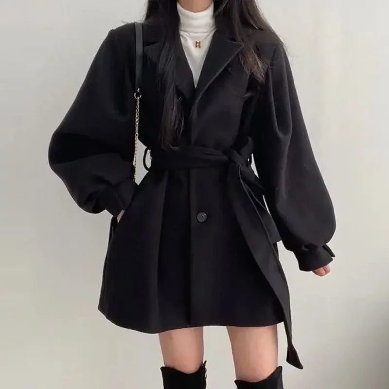 Kara | Women's Belted Wrap Mini Coat