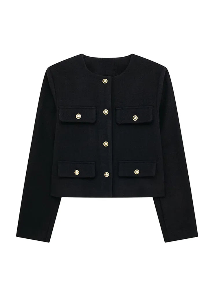 Elizabeth® | Classic Tweed Blazer Autumn Fashion