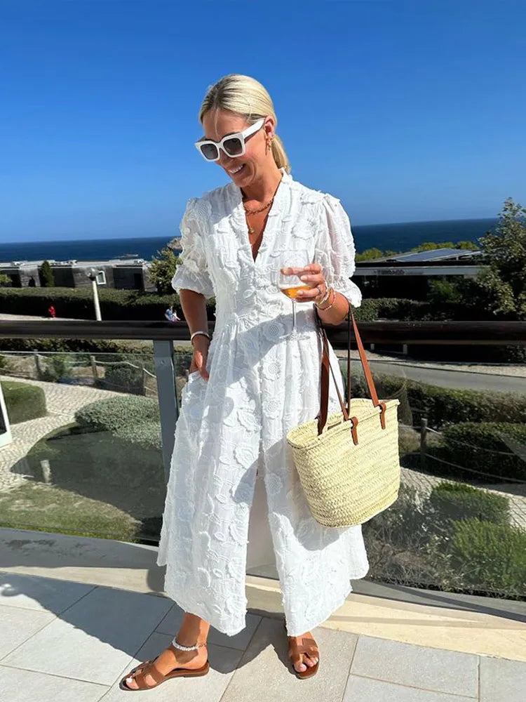 Tiffany | Elegant Lace Maxi Dress for Special Occasions