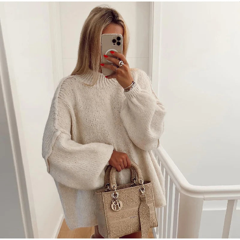 Camila | Fluffy oversized knitted sweater