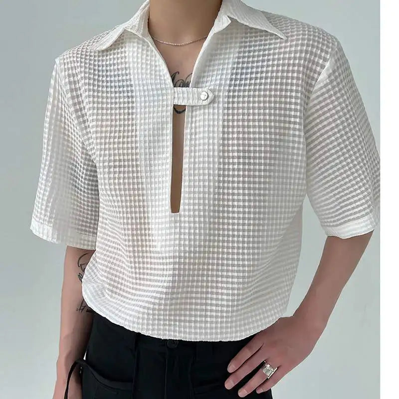 Ciara® | Striped shirt with long sleeves and lapels