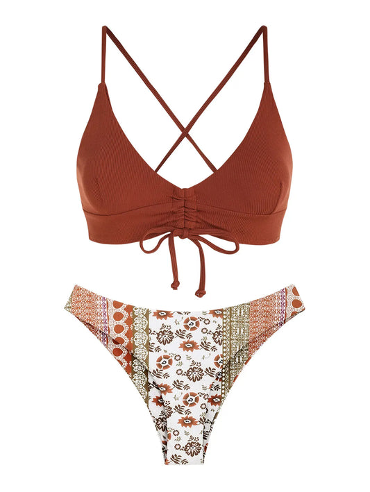 Cristina® | Luxury Print High Waist Summer