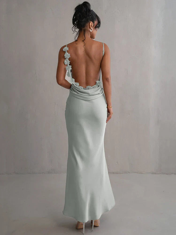 Diana® | Backless floral print maxi dress