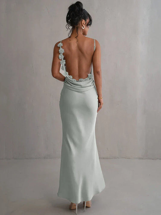 Diana® | Backless floral print maxi dress