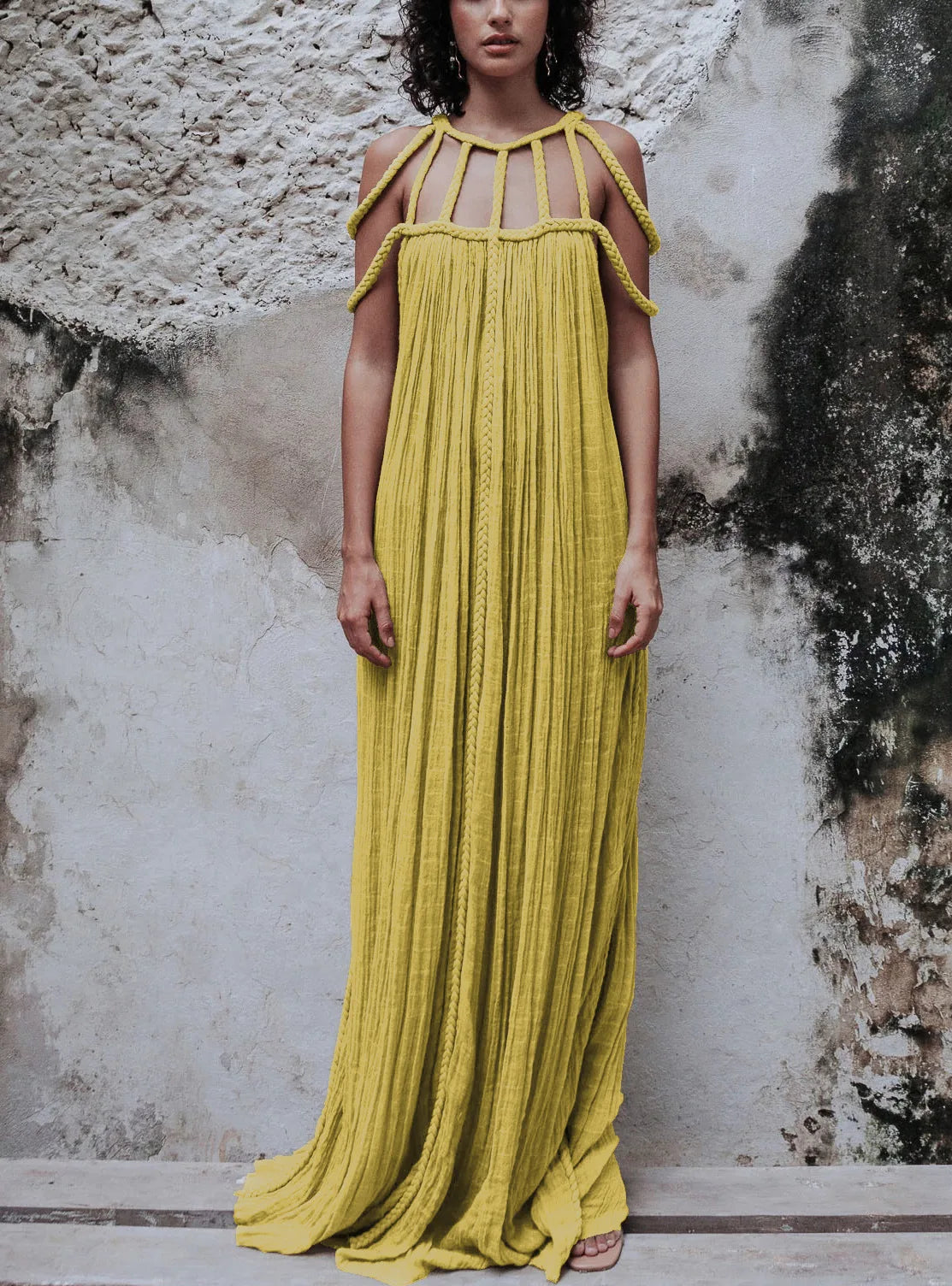Brenda® | Long sleeveless and backless dress