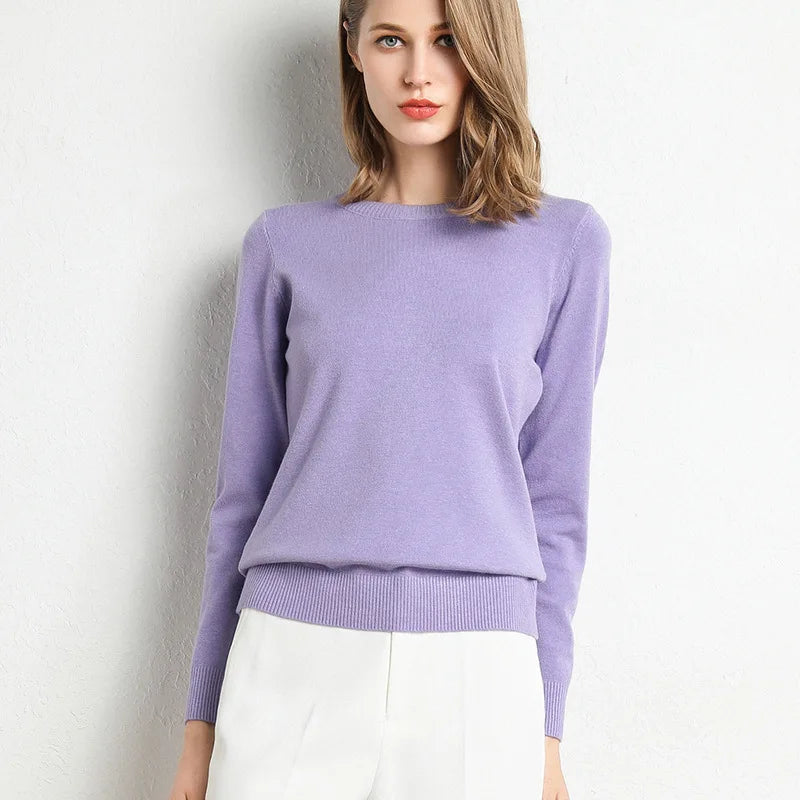 Claudine® | Pullover with a slit neckline