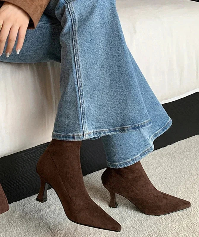 Doris | Women's Pointed Toe Sock Boots
