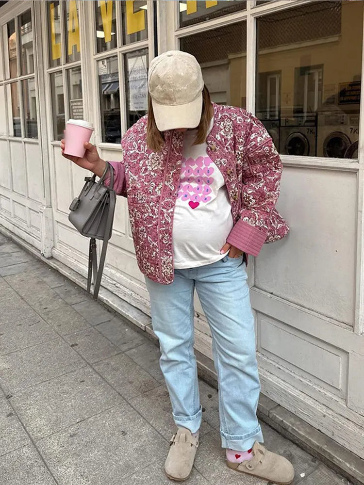 Danna® | Fashionable floral print jacket