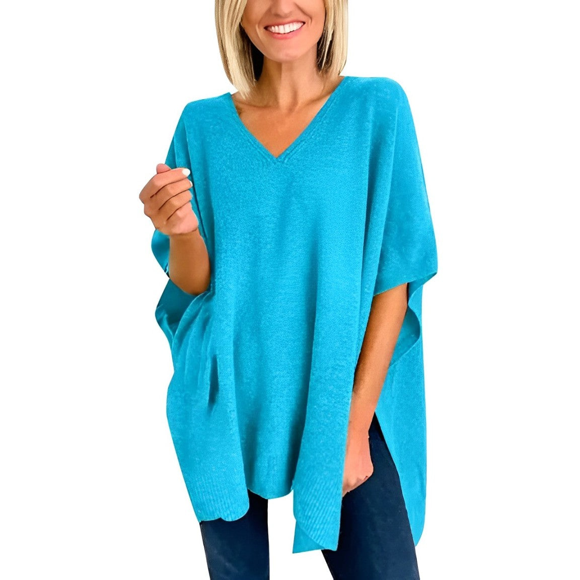 Aurica® | Blouse With Irregular Hem And V-Neck