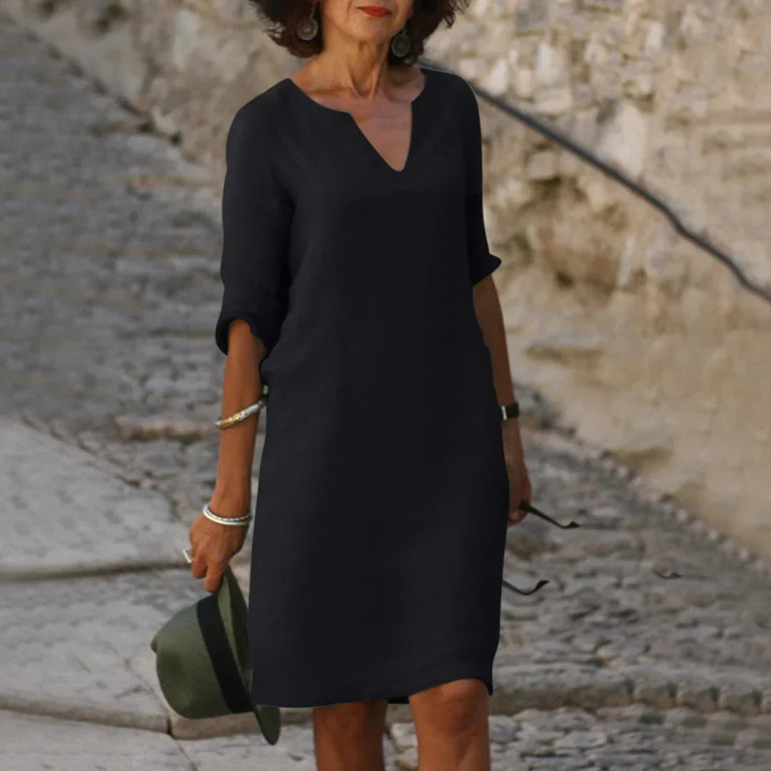 Anabel® | Tummy-Covering V-Neck Dress