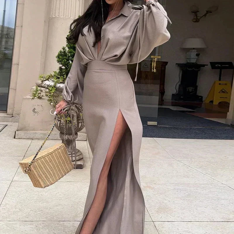 Angela® | Gathered waist dress