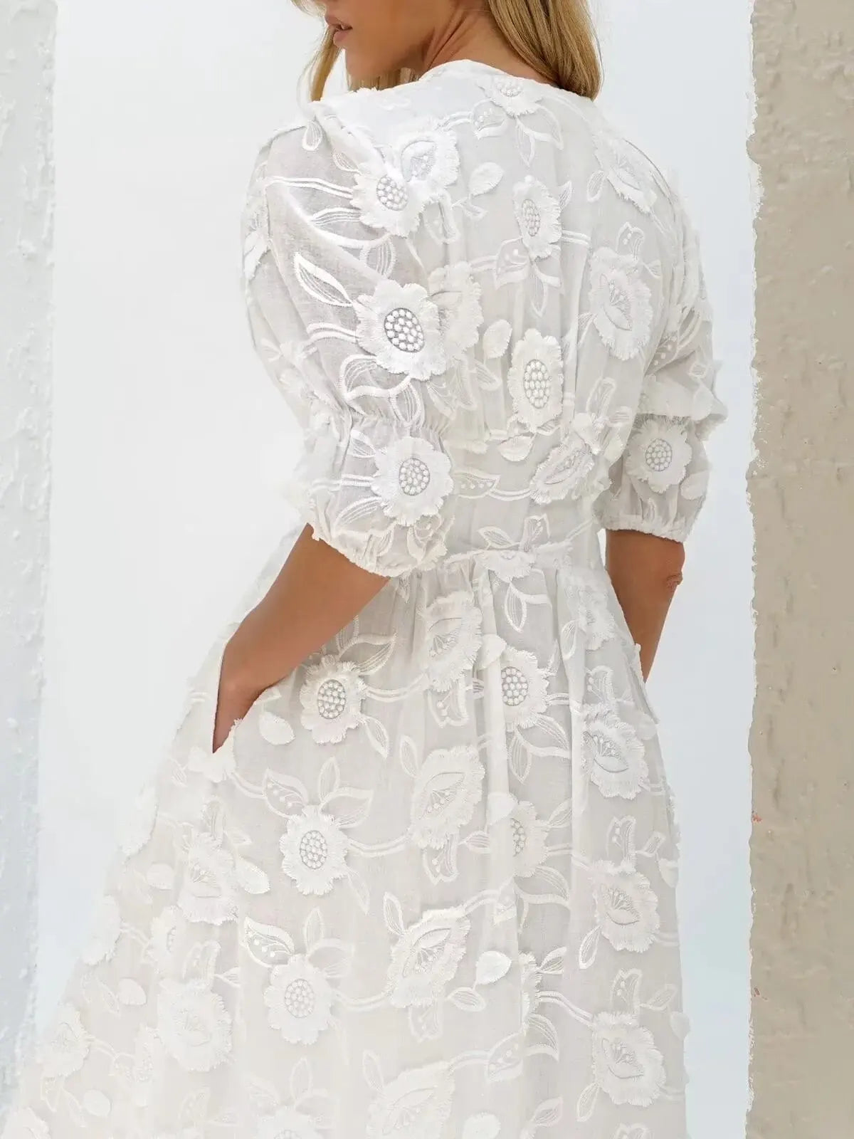 Tiffany | Elegant Lace Maxi Dress for Special Occasions