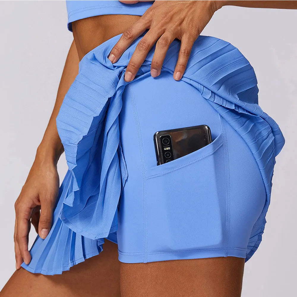 Brynhild® | Fitness skirt with cell phone pocket for women