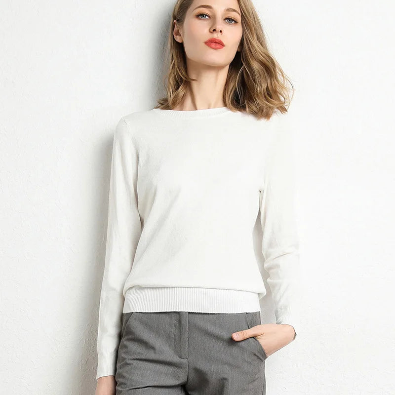 Claudine® | Pullover with a slit neckline