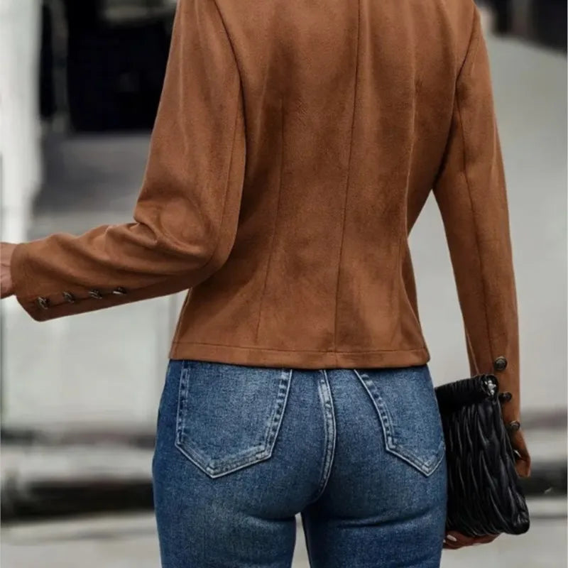 Eira® | Winter coat for women with high collar and buttons