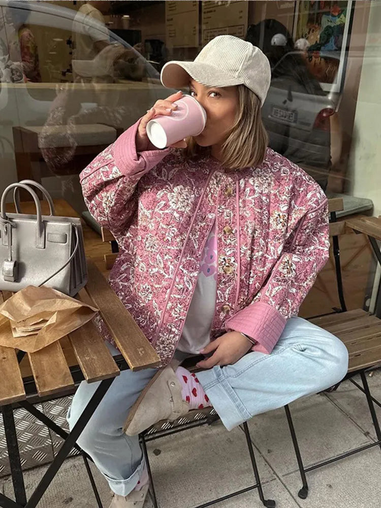 Danna® | Fashionable floral print jacket