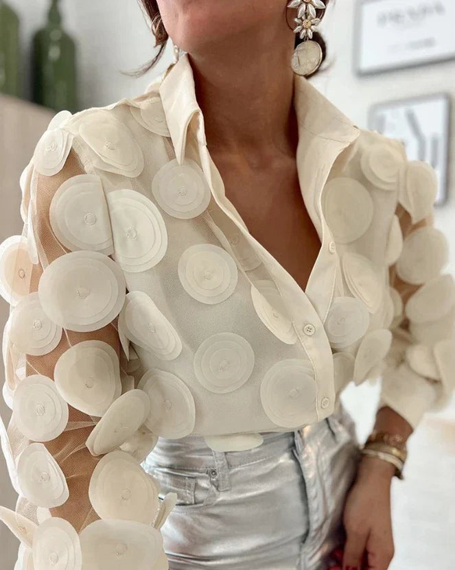 Amica® | Seductively Patterned Net Blouse