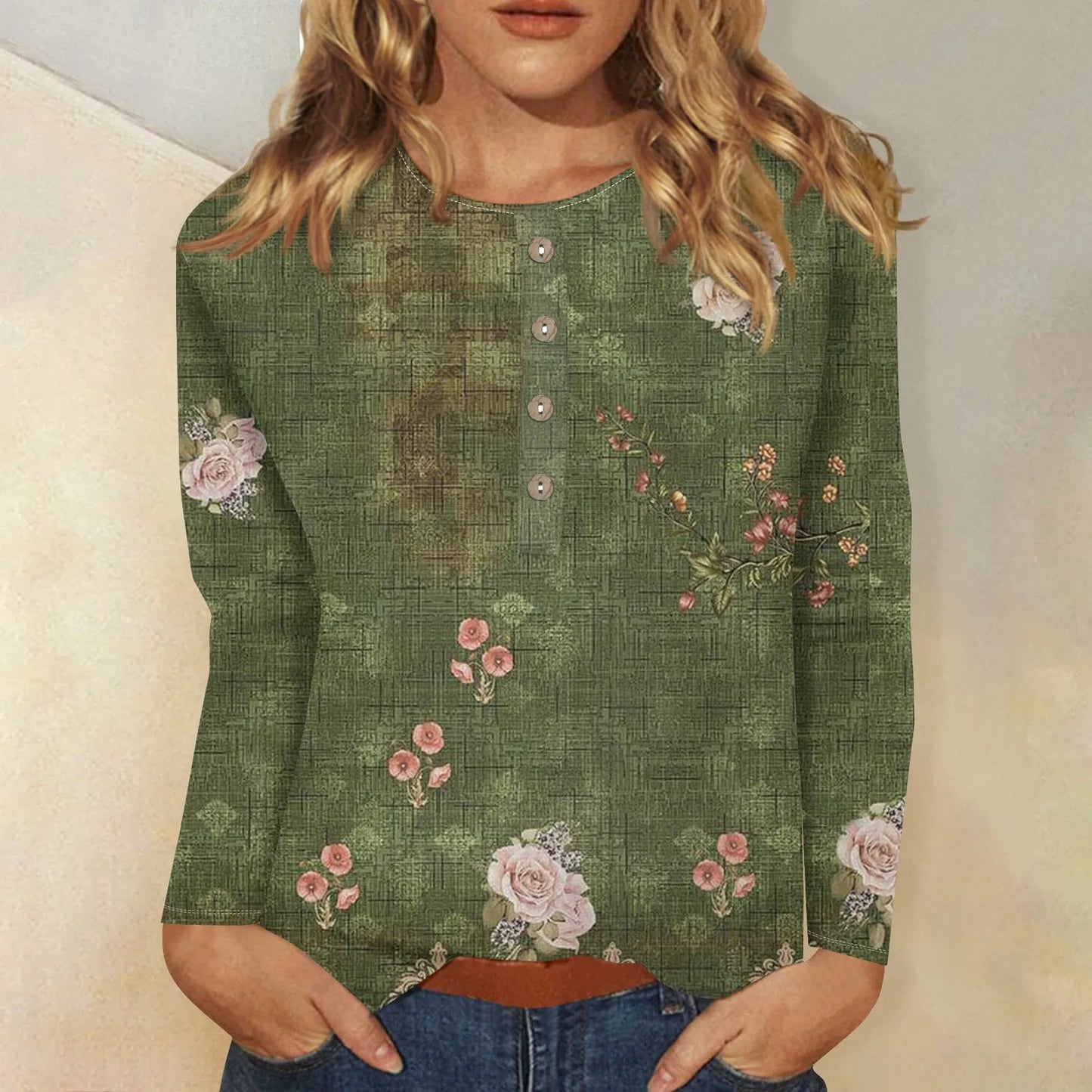 Bernadette® | Women's long sleeve printed top