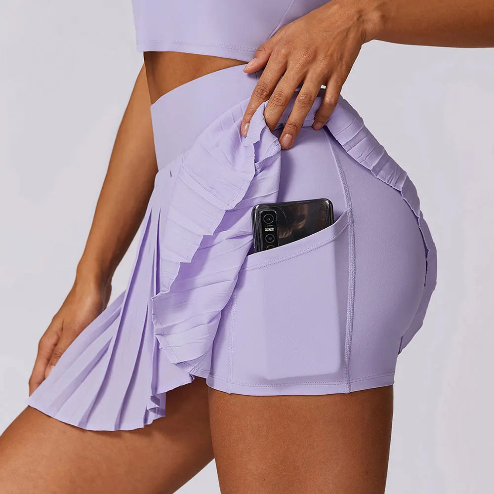 Brynhild® | Fitness skirt with cell phone pocket for women