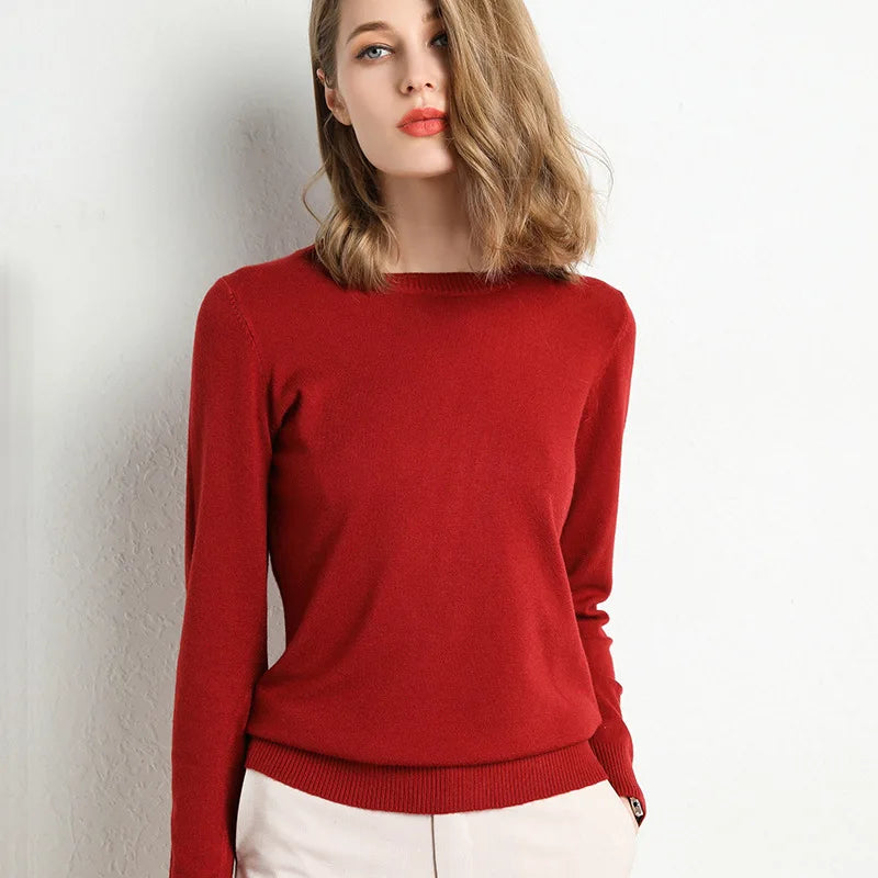Claudine® | Pullover with a slit neckline