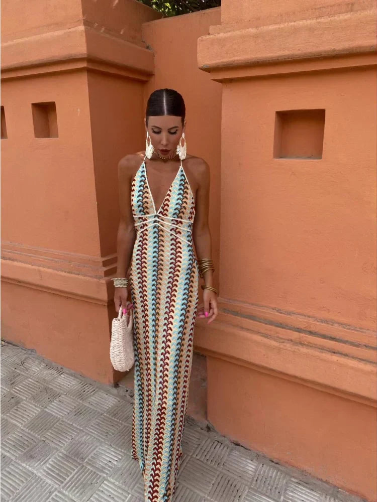 Andrea® | Backless V-Neck Dress
